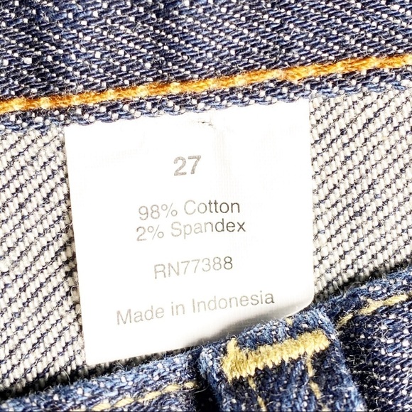 J. CREW Matchstick Stretch Capri Tabbed Jeans, Size 27 - Picture 8 of 9